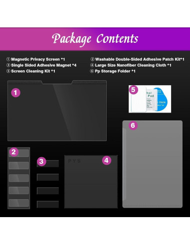 Pantalla de Privacidad Magnética PYS 14" Antirreflejo
