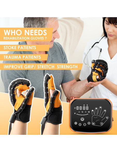 Guantes Robot de Rehabilitación Gellumnious Mano Izquierda XL
