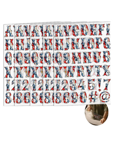 5 Hojas Letras y Números de Vinilo Dolmifapro Estrella