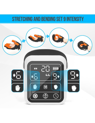 Guantes de Rehabilitación TopLeder Mano Derecha XL Masaje