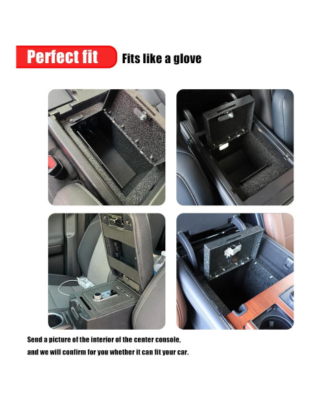 Caja Fuerte de Consola Central TUOJUE para Ford Ranger 2024-2025