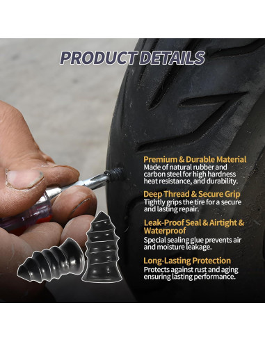 Kit de Reparación de Neumáticos 41 Piezas Creztail