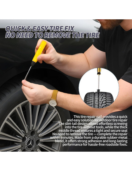 Kit de Reparación de Neumáticos 41 Piezas Creztail