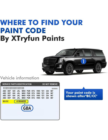 Pintura de Retoque Cadillac GLU Azul Medianoche 29.57 ml