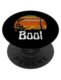 PopSockets Retro Boo Halloween Casa de Brujas Murciélagos