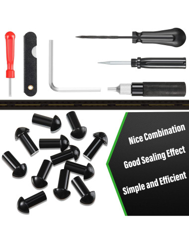 Kit de Reparación de Neumáticos Landhoow 7 Piezas con Herramientas