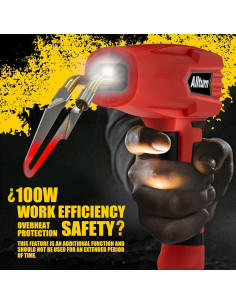 Kit de Soldador de Plástico Allturn GR100 3 en 1 Rojo 2