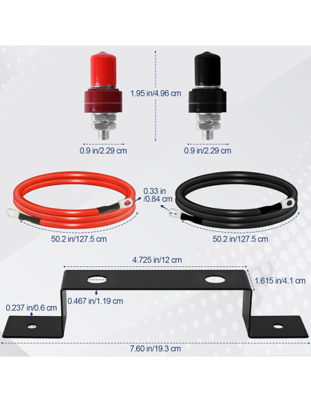 Kit de Reubicación de Batería Kikerike BRK 0.48kg 127.5cm