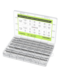 Kit de Fusibles de Vidrio Rápido Estallido 360 Piezas 250V