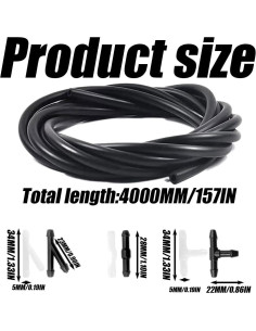 Kit de Manguera de Lavaparabrisas Cwouna 4m con 12 Conectores 2