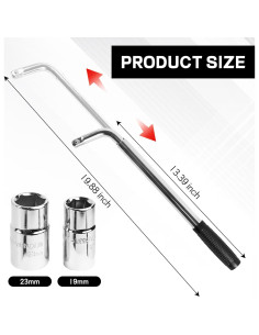 Llave de Tuercas Telescópica Hbxdeco 50.53cm 4 Enchufes 2