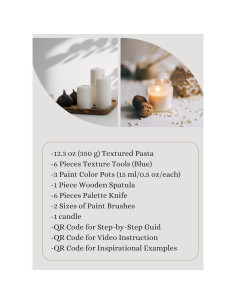 Kit de Arte Texturizado DIY Genérico 8 Piezas 61x46 cm 2