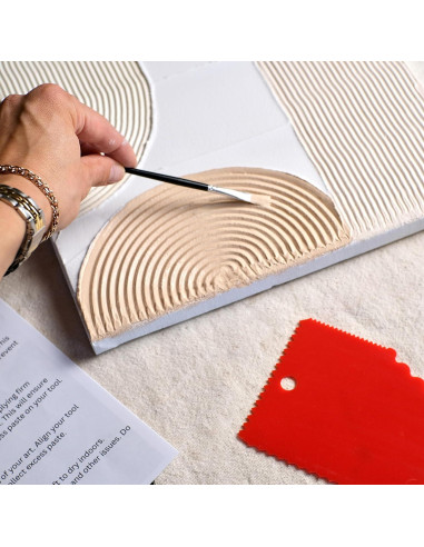 Kit de Arte Texturizado DIY Genérico 8 Piezas 61x46 cm