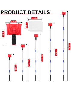 Herramienta de Biselado de Pintura ISIVOVE 6 Secciones 89-236 cm 2