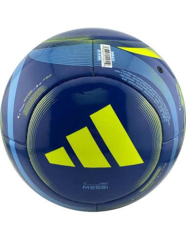 Balón de Fútbol adidas Messi Club Talla 4 Azul Amarillo
