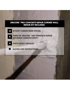 Kit de Reparación de Esquinas de Concreto DRICORE PRO 3.05 m 2