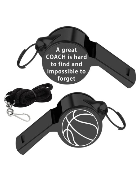 Silbato de Entrenador FAADBUK Acero Inoxidable 4cm Negro