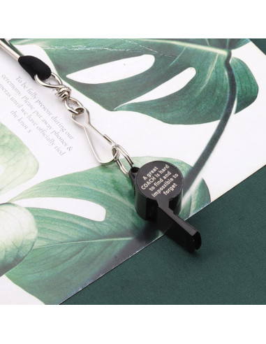 Silbato de Entrenador FAADBUK Acero Inoxidable 4cm Negro