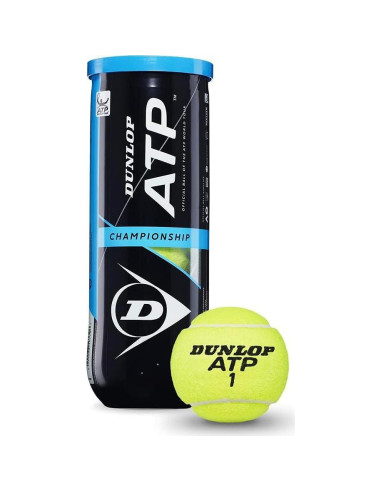 Pelota de Tenis Dunlop ATP Championship - 3 Unidades Amarillo