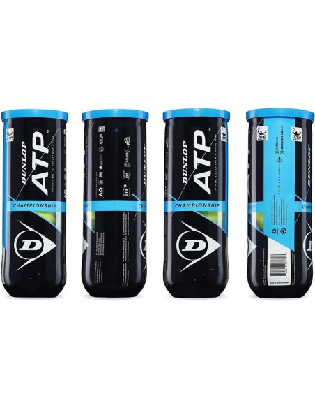 Pelota de Tenis Dunlop ATP Championship - 3 Unidades Amarillo