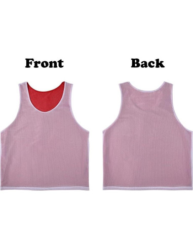 Chalecos Reversibles de Entrenamiento 6 PCS Adulto Poliéster