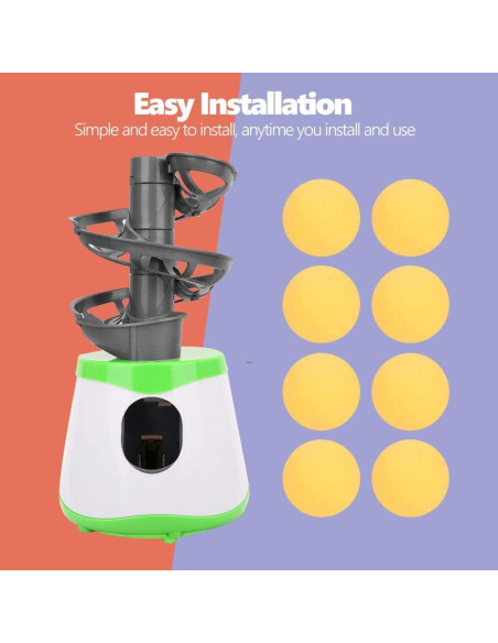 Lanzador Automático de Tenis de Mesa Dilwe con 10 Pelotas