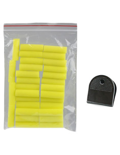 Conjunto de 30 Cepillos de Esponja Cilíndricos Jizlan Amarillos