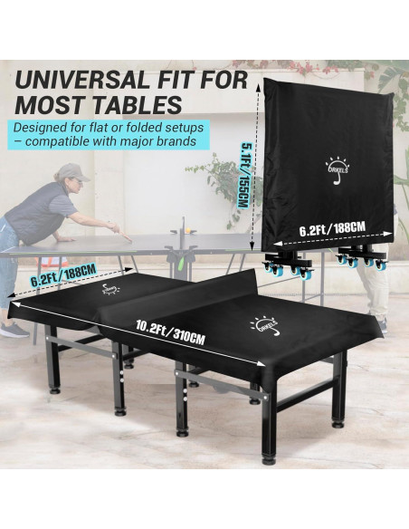Funda Impermeable para Mesa de Ping Pong ORKELS 310x188cm