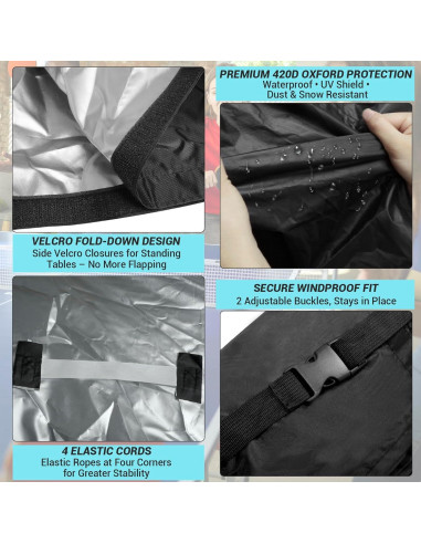 Funda Impermeable para Mesa de Ping Pong ORKELS 310x188cm