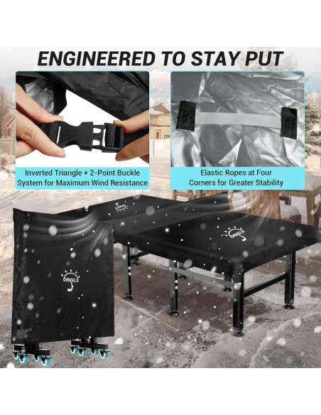 Funda Impermeable para Mesa de Ping Pong ORKELS 310x188cm