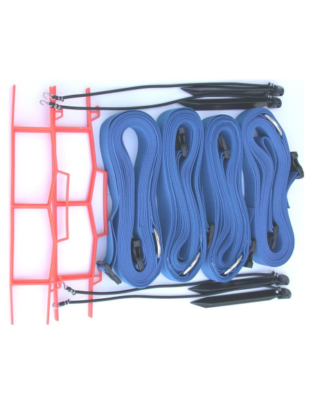 Línea de cancha de arena ajustable Home Court 9.14 m azul