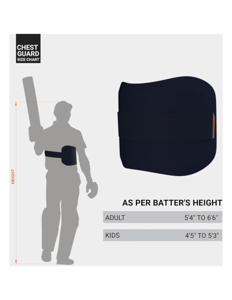 Protector de pecho cricket moonwalkr adulto azul