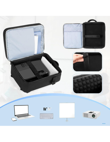 Mochila para Proyector LUXJA con Funda para Laptop 15.6"