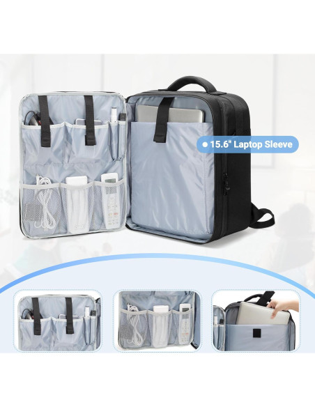 Mochila para Proyector LUXJA con Funda para Laptop 15.6"