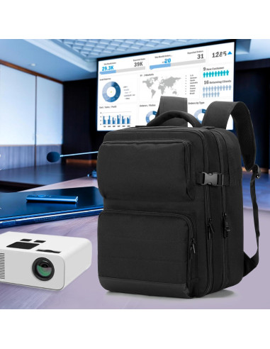 Mochila para Proyector LUXJA con Funda para Laptop 15.6"