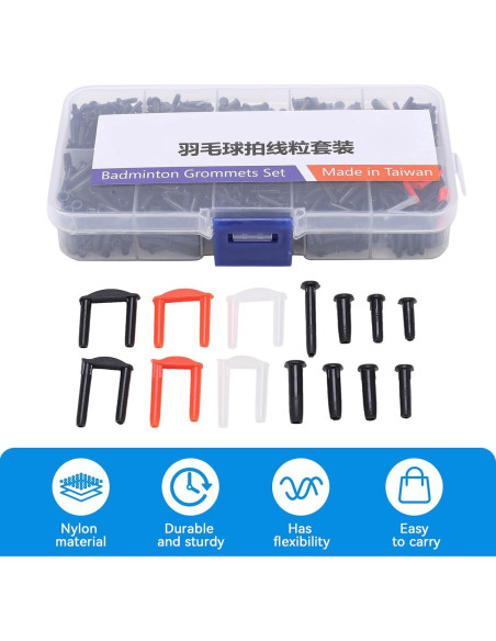 Grommets para Raquetas de Bádminton HERCHR - 1 Caja Universal