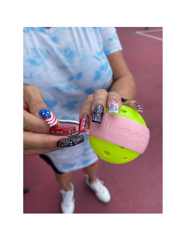 Soporte para Pickleball HoldMyBallz - Paquete de 2, Rosa