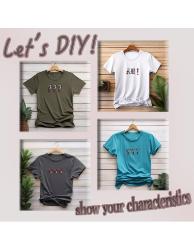 5 Hojas Letras y Números de Vinilo Dolmifapro Estrella