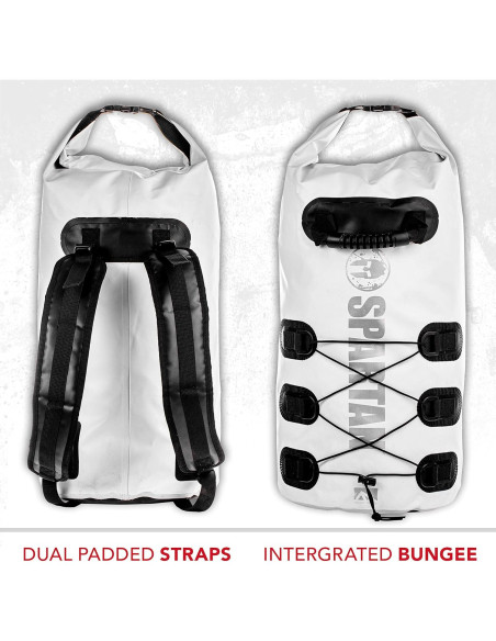 Saco Drypack Spartan Franklin Sports 30L Juvenil Blanco