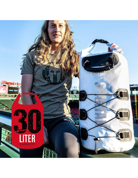 Saco Drypack Spartan Franklin Sports 30L Juvenil Blanco