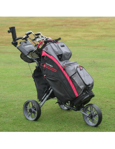 Carro de Golf Plegable FLAGTAG FG03 3 Ruedas Aluminio Gris 2