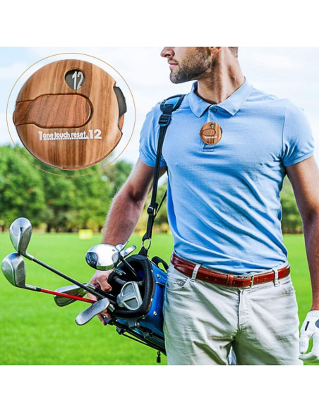 Contador de Puntuaciones para Sombrero de Golf gotosee - 2 Unidades