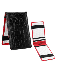 Funda de Piel PU TIESOME para Tarjeta de Puntuación Golf Negro