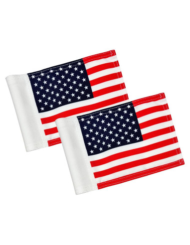 Banderas de Golf Americana AZCOVER 2 Pack 15.24x20.32 cm