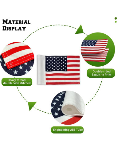 Banderas de Golf Americana AZCOVER 2 Pack 15.24x20.32 cm