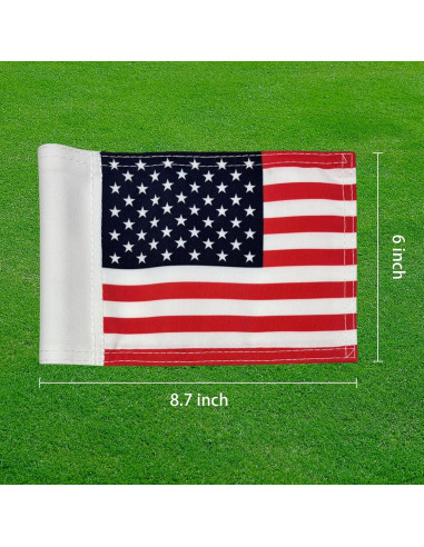 Banderas de Golf Americana AZCOVER 2 Pack 15.24x20.32 cm