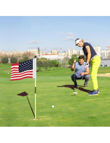 Banderas de Golf Americana AZCOVER 2 Pack 15.24x20.32 cm