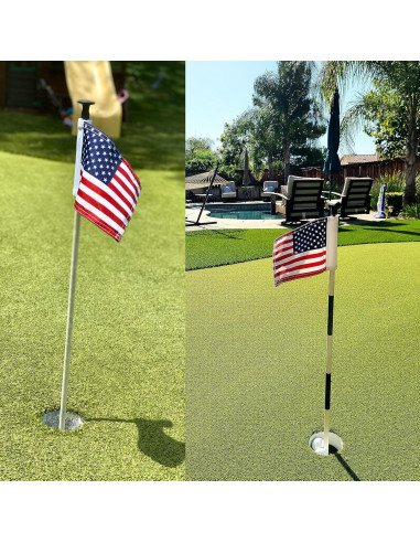 Banderas de Golf Americana AZCOVER 2 Pack 15.24x20.32 cm