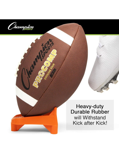 Tee de Pateo de Fútbol Champion Sports 1" Naranja Alta Visibilidad