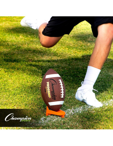 Tee de Pateo de Fútbol Champion Sports 1" Naranja Alta Visibilidad